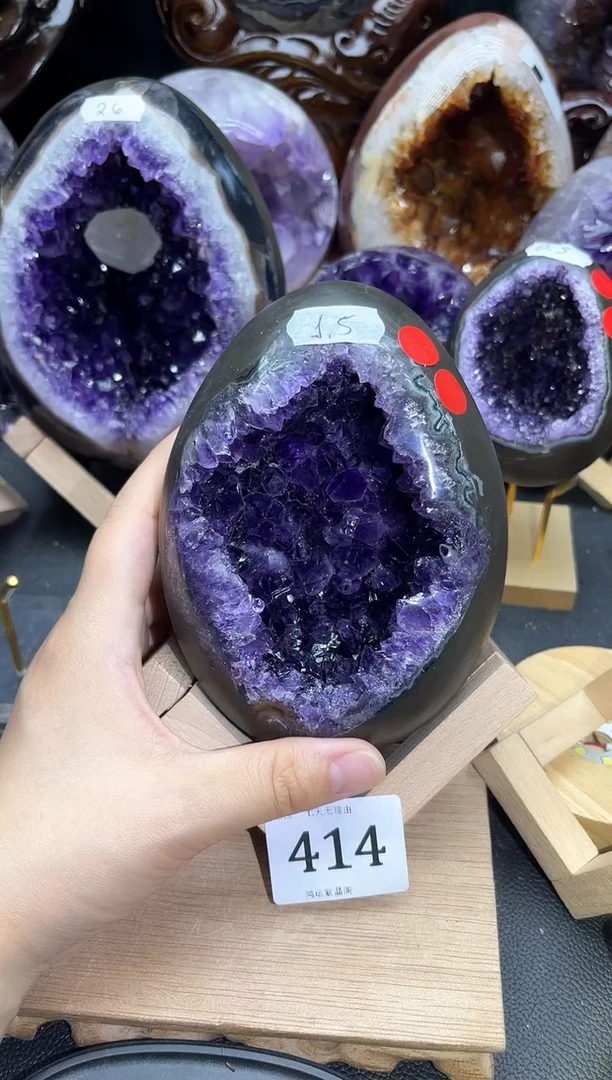 未镶嵌紫晶大型摆件（非配饰）414号龙蛋