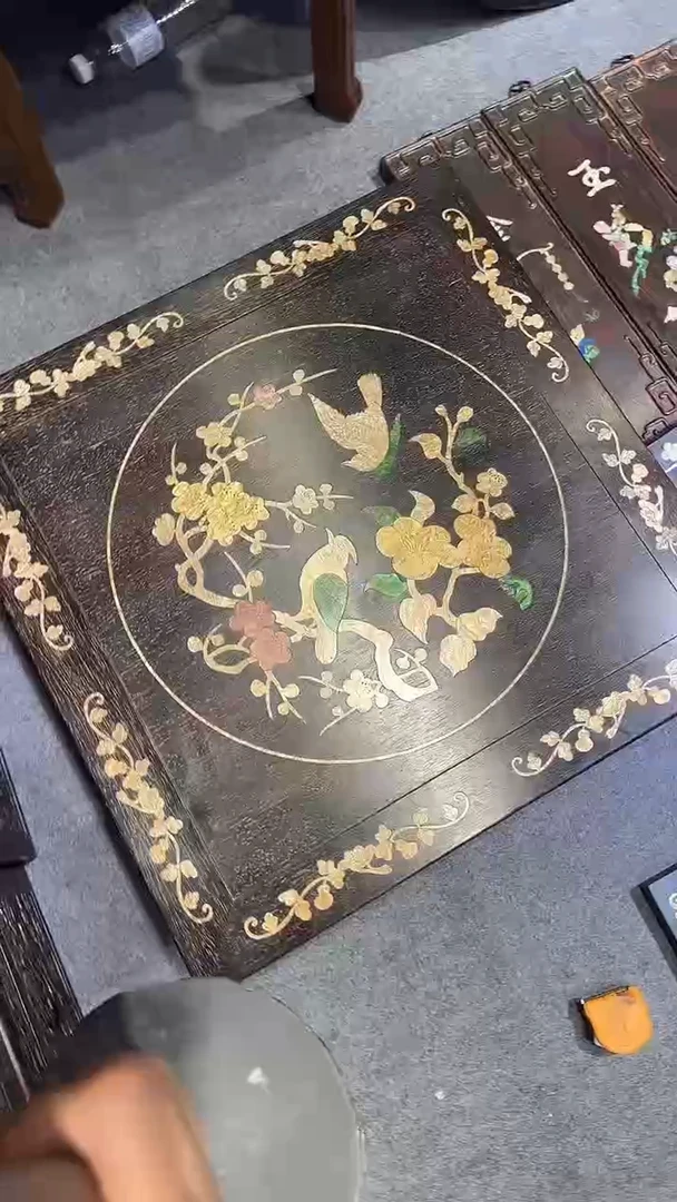 香榧木紫檀拆件雕刻板以直播间实物为准微瑕老物件