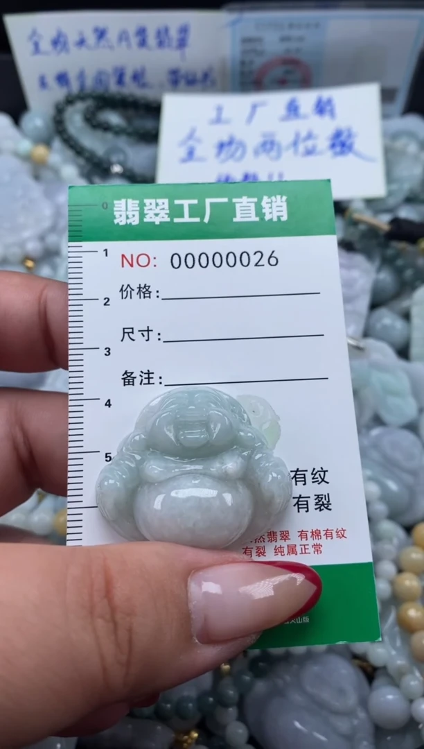 翡翠未镶嵌颈饰天然A货翡翠0026
