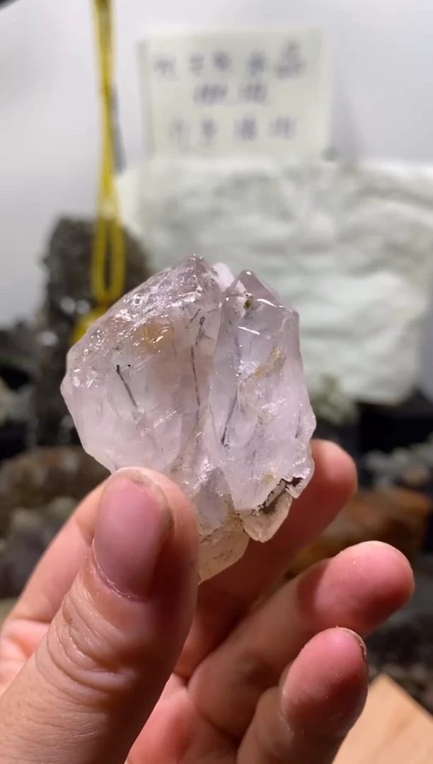 水晶珠宝半成品未镶嵌58号超七花园+发晶