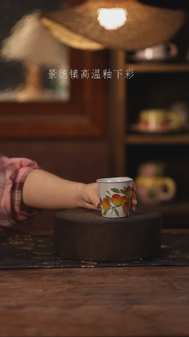 陶瓷景德镇高温釉下手绘陶瓷392