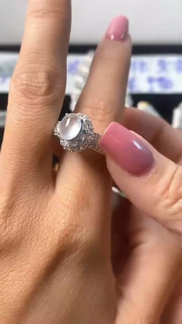 定制翡翠未镶嵌定制翡翠蛋面一颗