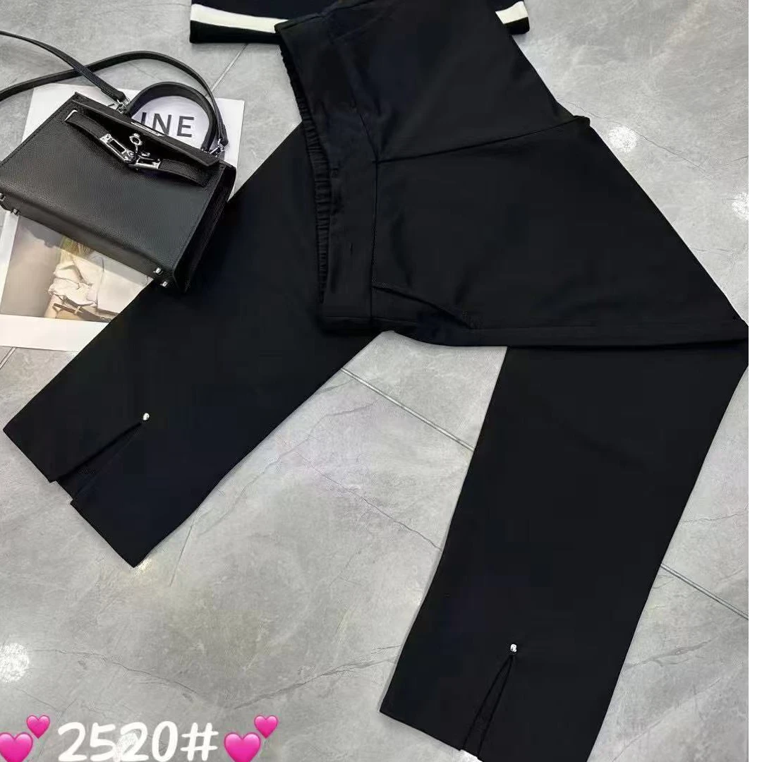 张肉肉九分后开口2520烟筒裤120-240斤