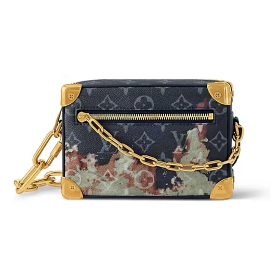 99新 LouisVuitton/路易威登 soft trunk新款篝火盒子包斜挎包