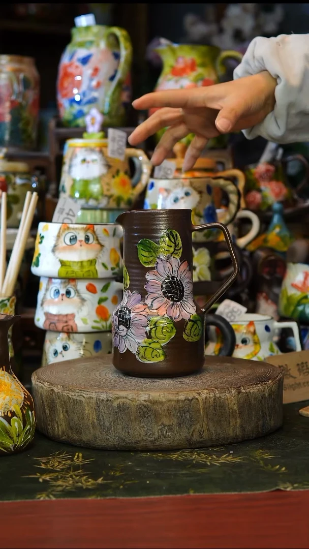 陶瓷105景德镇手工手绘釉下彩