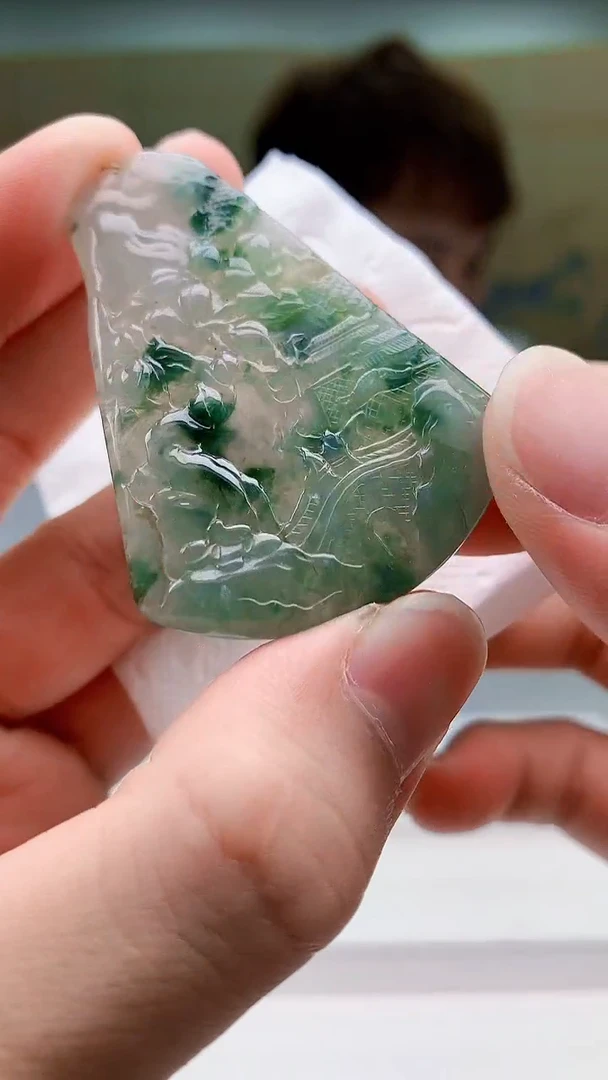 定制翡翠未镶嵌4868bb-毛货挂件27