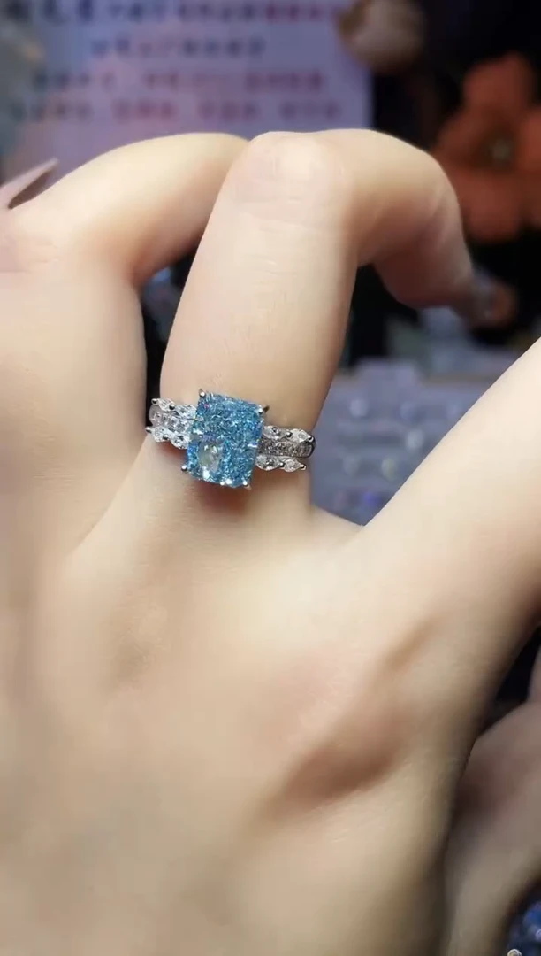 合成立方氧化锆925银编号F0188 戒指