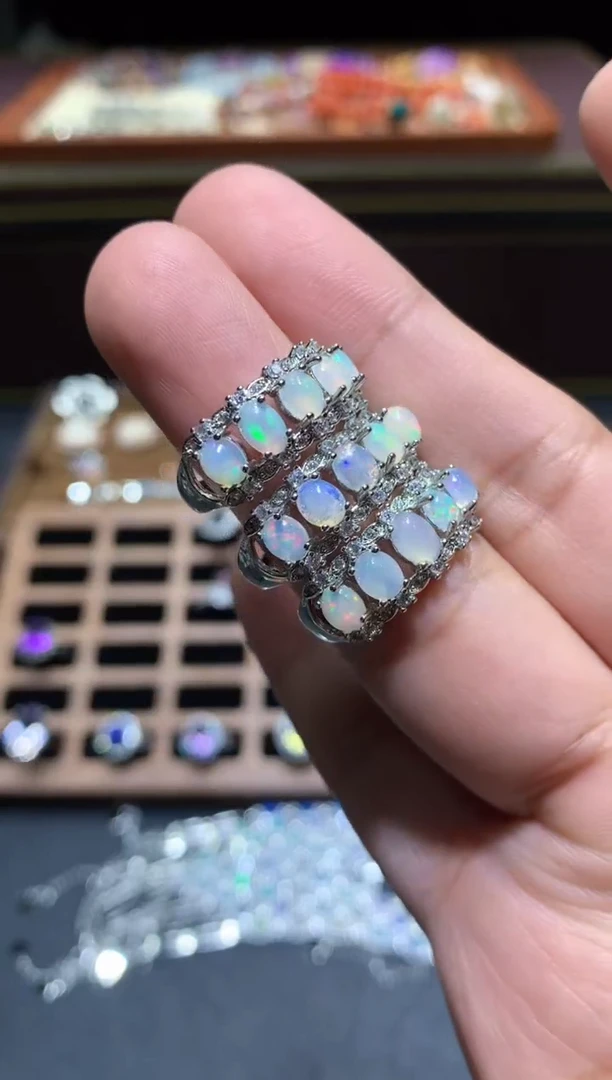 【闪购商品】欧泊戒指未镶嵌P112【多样性发其一】