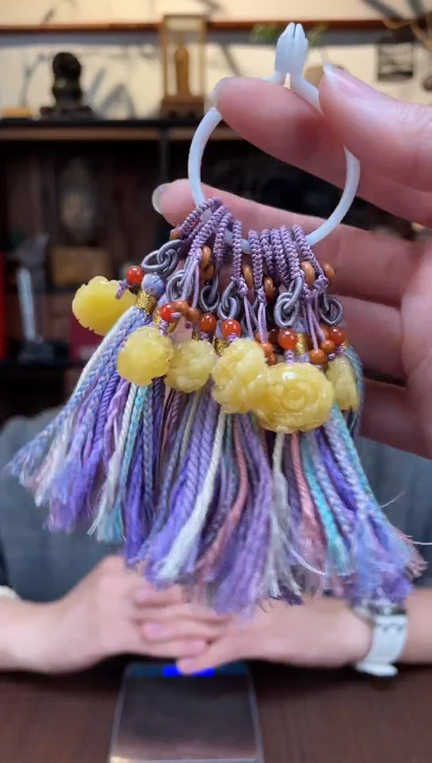 【闪购商品】蜜蜡裸石未镶嵌蜜蜡小花包挂YX多样性发一