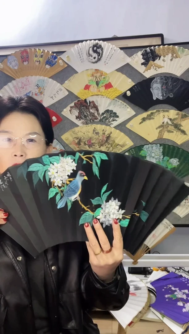 扇子九五寸十八方玉竹折扇