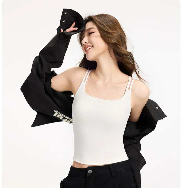 深圳南油新款女士柔软舒适平U款双肩美背吊带8682