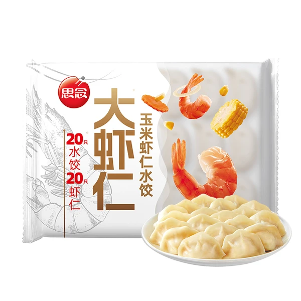 思念大虾仁玉米虾仁水饺 400g