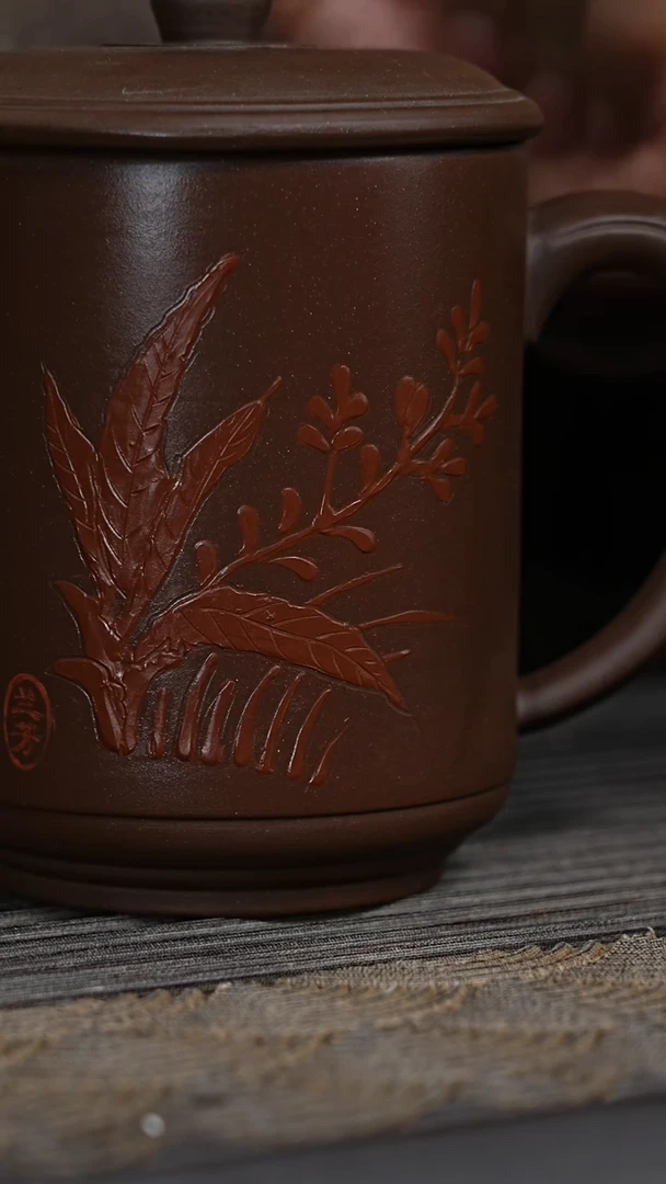 【闪购商品】紫砂茶杯大叶杯@@GB00651