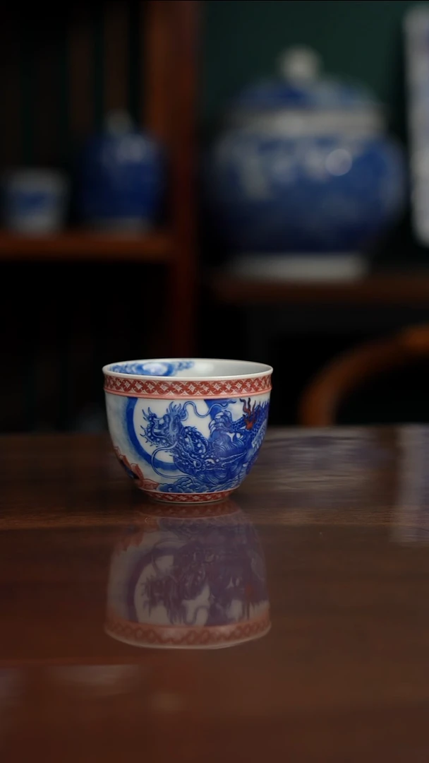 自成堂柴窑 龙杯