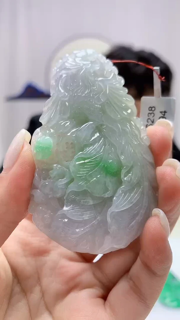定制翡翠未镶嵌5145ms-毛货挂件40