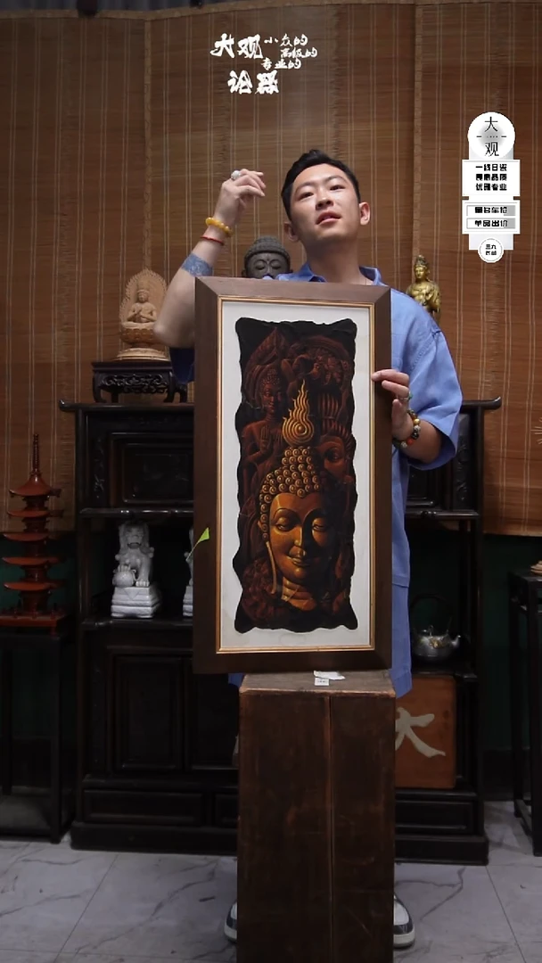 陶瓷c****象大观论器摆件