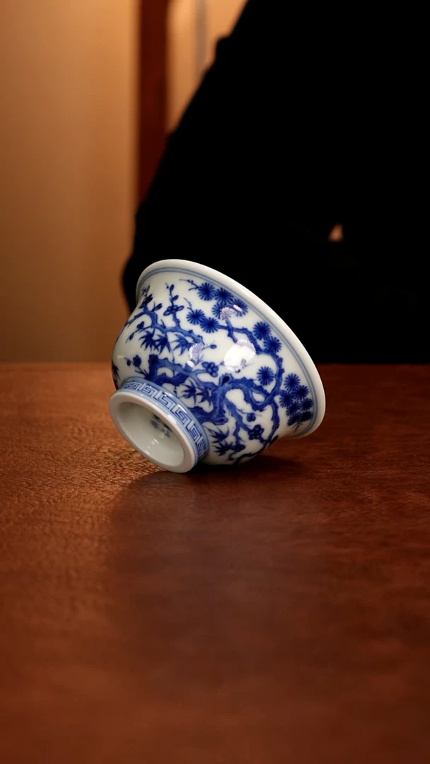 陶瓷陶瓷景德镇瓷器，青花瓷手绘茶具~