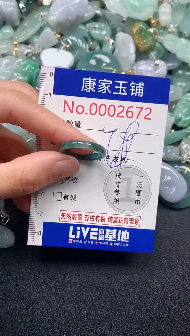 吊坠(不含链)未镶嵌翡翠2672