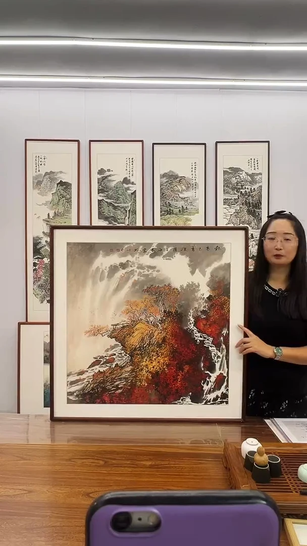国画董海军 80*80 秋来已在西楼上 山水