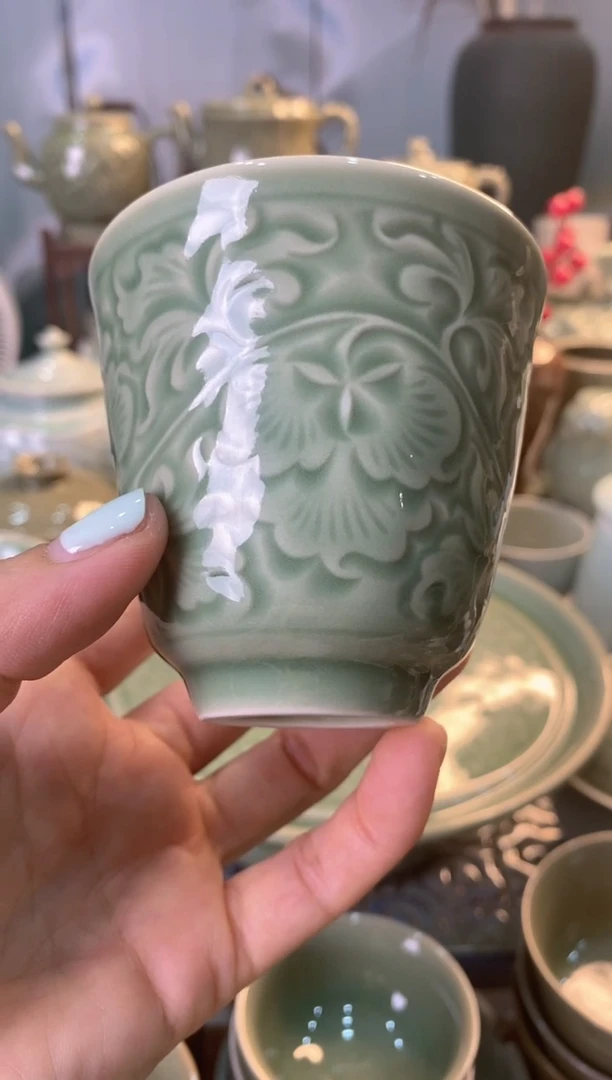 耀州窑瑕疵处理隋型杯【b000028】一个