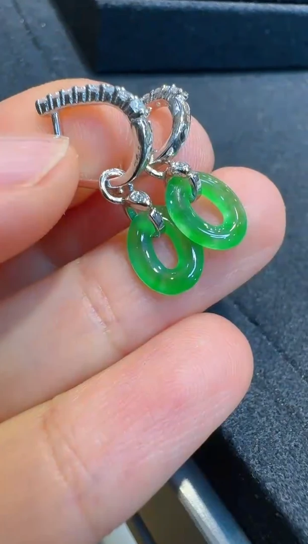 翡翠银S925镶嵌耳饰多样性团购发一件