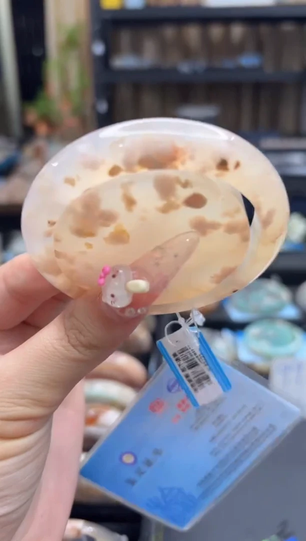 未镶嵌手镯石英质玉193(55圈赠送镯心)