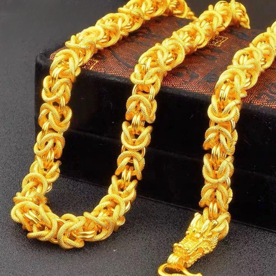 合金项链磨砂龙骨项链