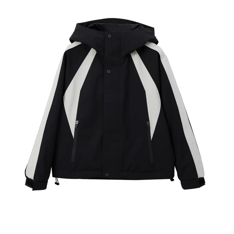 户外防风鹅绒登山休闲时尚短款加绒羽绒服外套