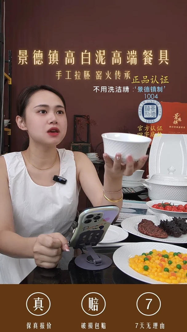 塑料景德镇高白泥高端餐具