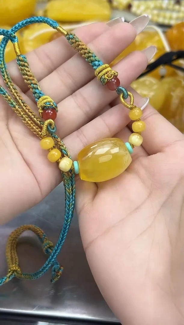 裸石琥珀未镶嵌琥珀蜜蜡吊坠