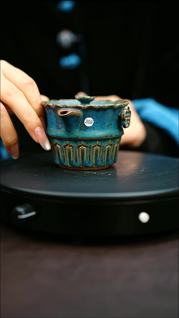 209#原矿钧瓷炉钧釉清欢壶