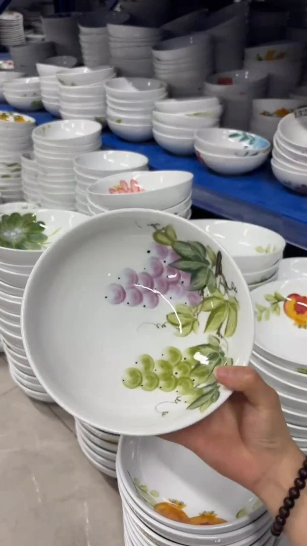 瓷片景德镇手绘釉中彩（食品级）大胖碗