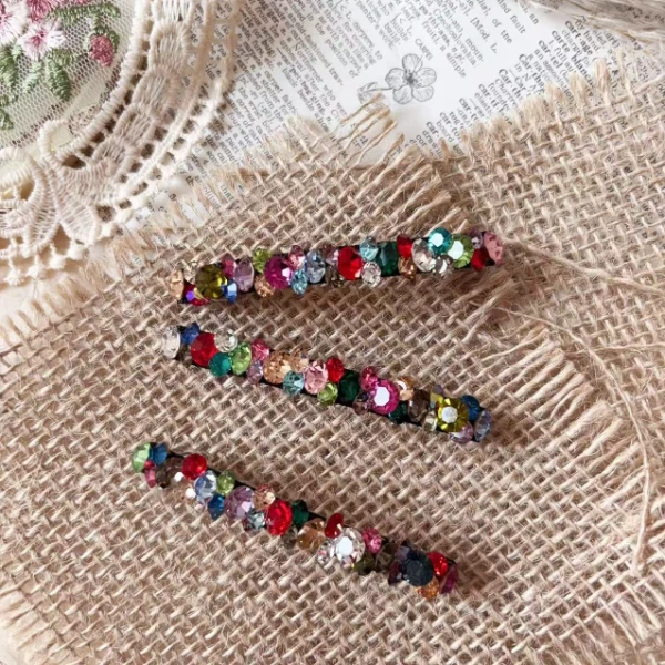 东大门时尚彩色闪闪侧边夹A138