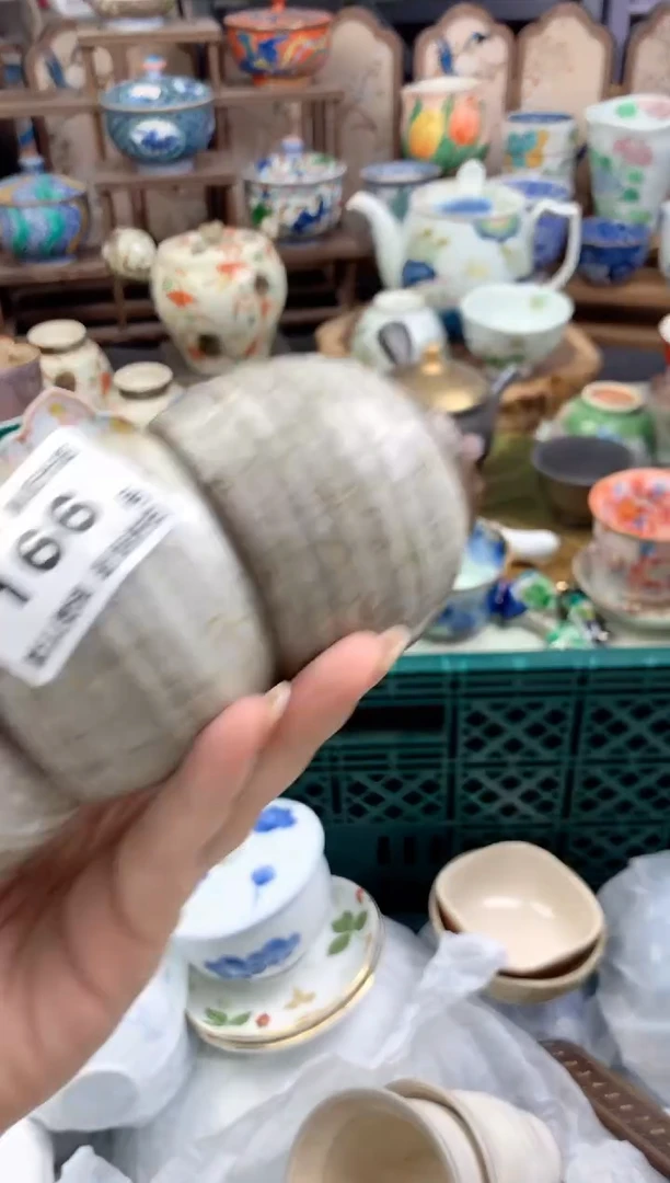 瓷片荣**贵166号九姑娘工艺品瓷器5个