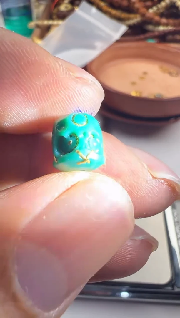 18K金镶嵌绿松石配饰精品绿松石配饰