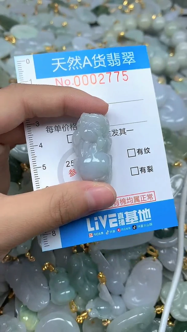 颈饰未镶嵌翡翠净货挂件-2775