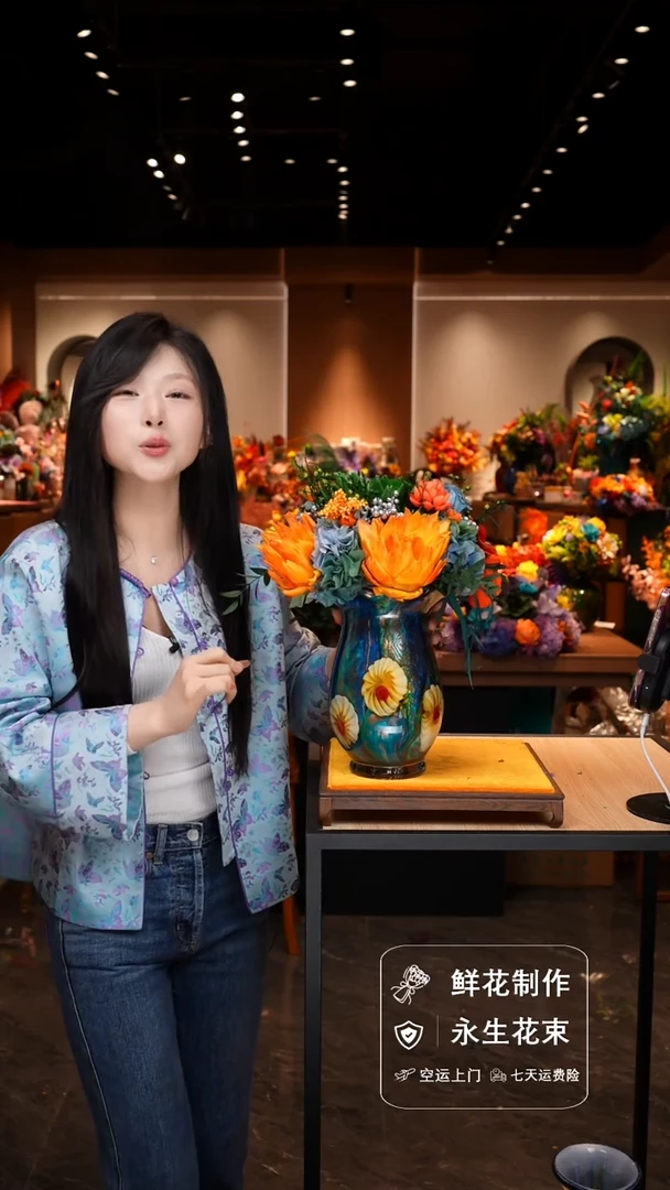 瓶手工花器花束空运包邮送货上门-以图片为准