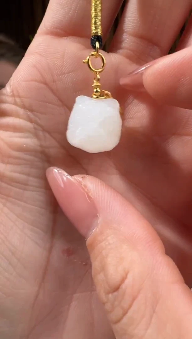 颈饰银S925镶嵌和田玉110吴倩11.26多样性拍一发一