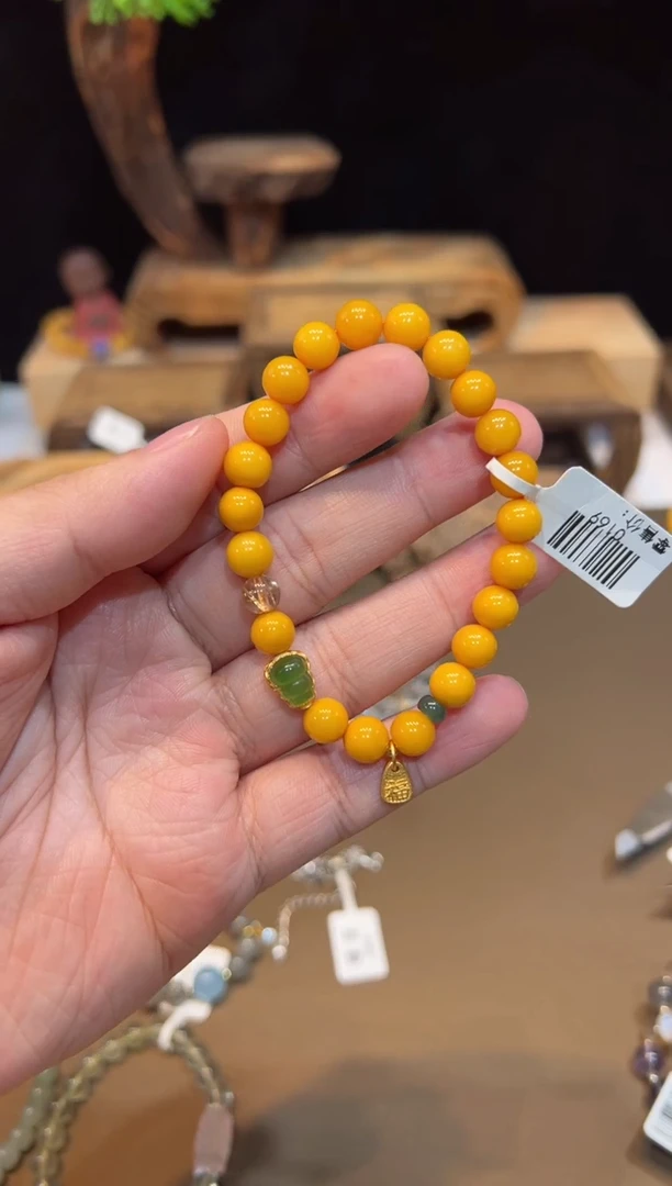 未镶嵌琥珀手链手饰@@0169