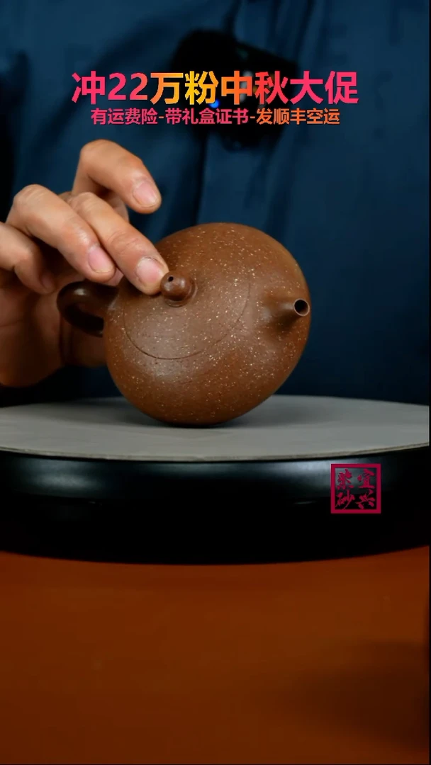 茶壶紫砂李传荣七彩段光素扁西施200CC