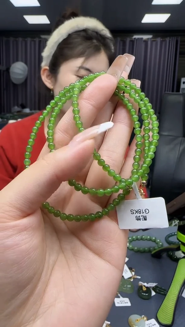 【闪购商品】和田玉挂件18K金镶嵌1