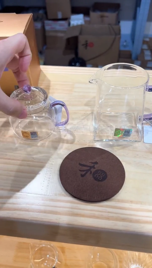 禾器-言卿壶-浅紫色+瀚然浅紫色+禾器杯垫