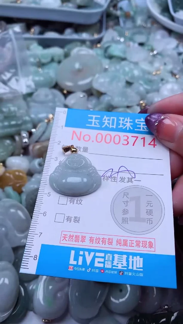 翡翠未镶嵌吊坠(不含链)3714