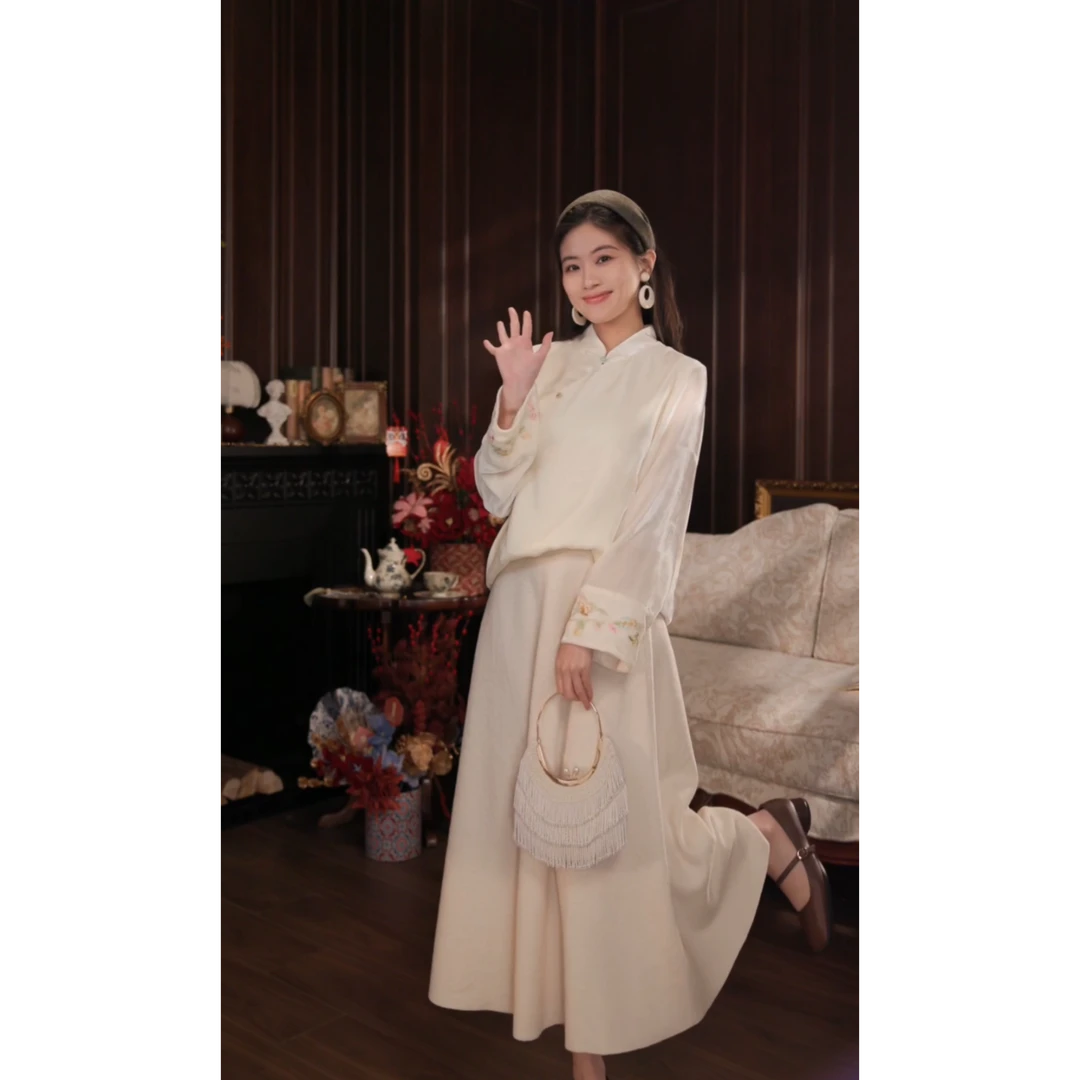 吕小男【雪凝】新中式春游出行高质感设计款贵系小众温柔知性上衣