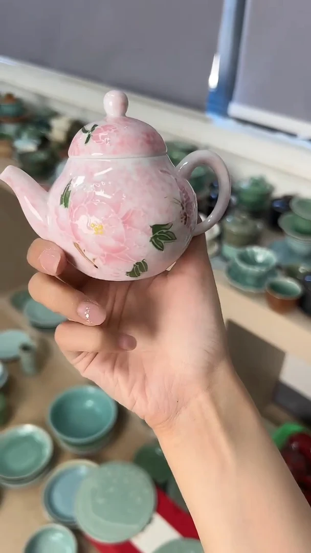 龙泉云间青瓷小米茶器