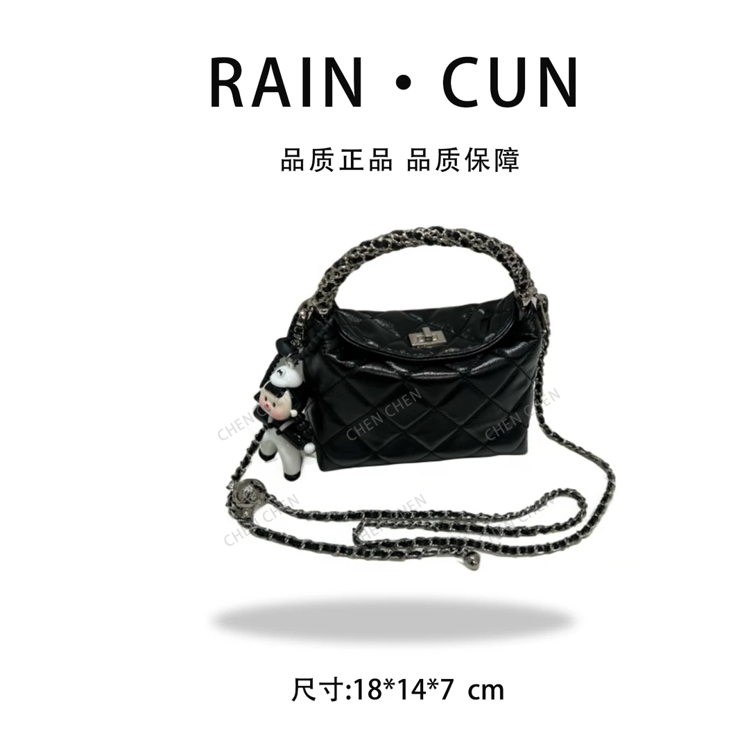 【YI CHEN】ZT-D7135-午夜黑梅-高定轻奢时尚百搭潮流女神包包