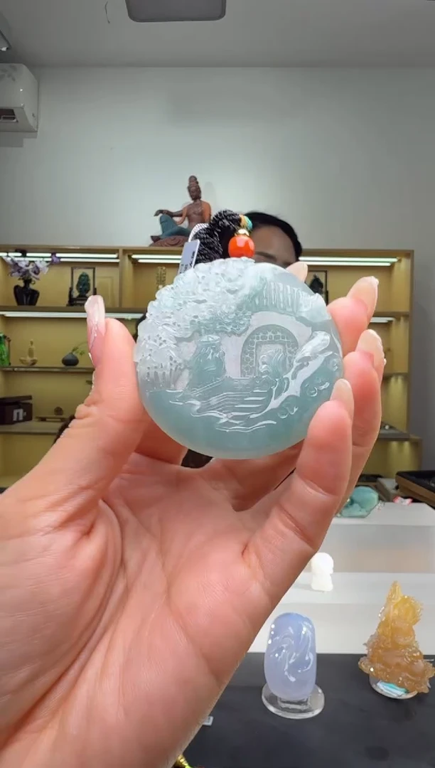 吊坠(不含链)未镶嵌翡翠山水（多样性发其一）