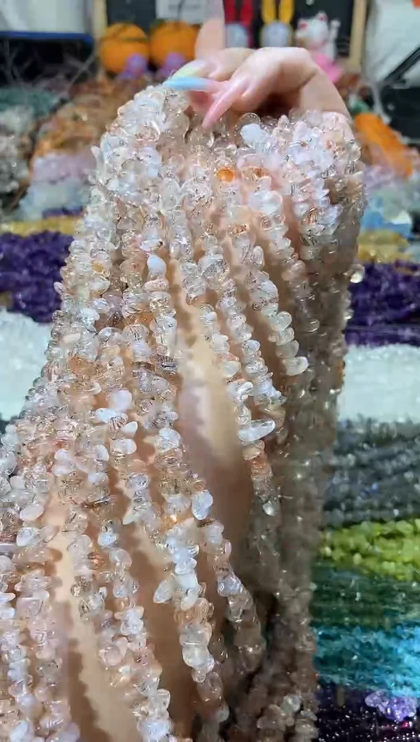 水晶珠宝半成品未镶嵌黑金超七
