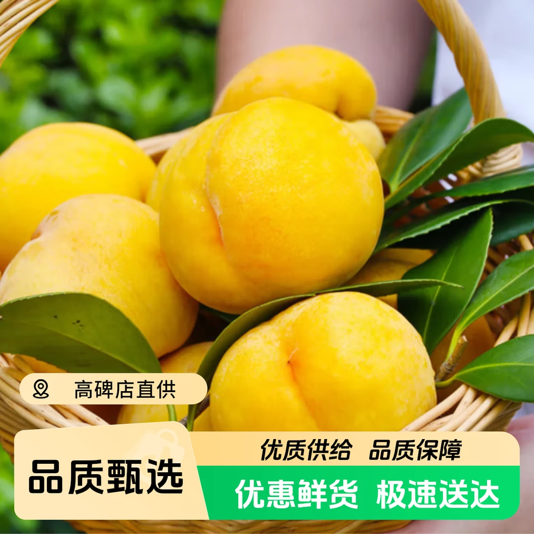 江苏无锡黄金水蜜桃黄金蜜桃毛桃一箱10-12颗净果4斤当季新鲜水果桃子江苏省