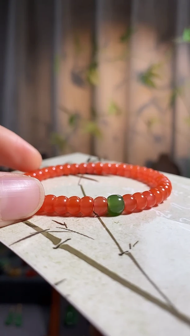【闪购商品】南红玛瑙手链未镶嵌，南红手串